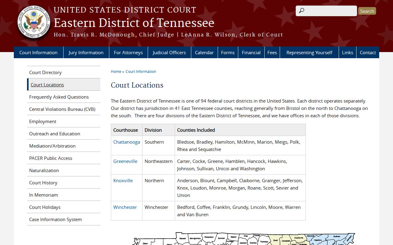Federal division route for an Altamont court docket