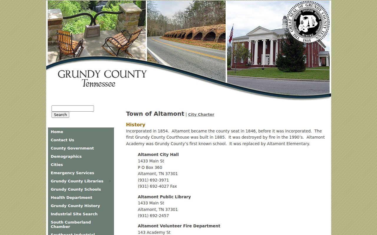 MTAS profile supporting Beersheba Springs court docket contacts