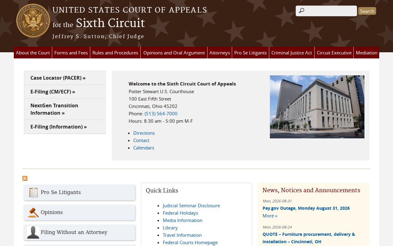 Grundy County criminal docket Sixth Circuit appeal source