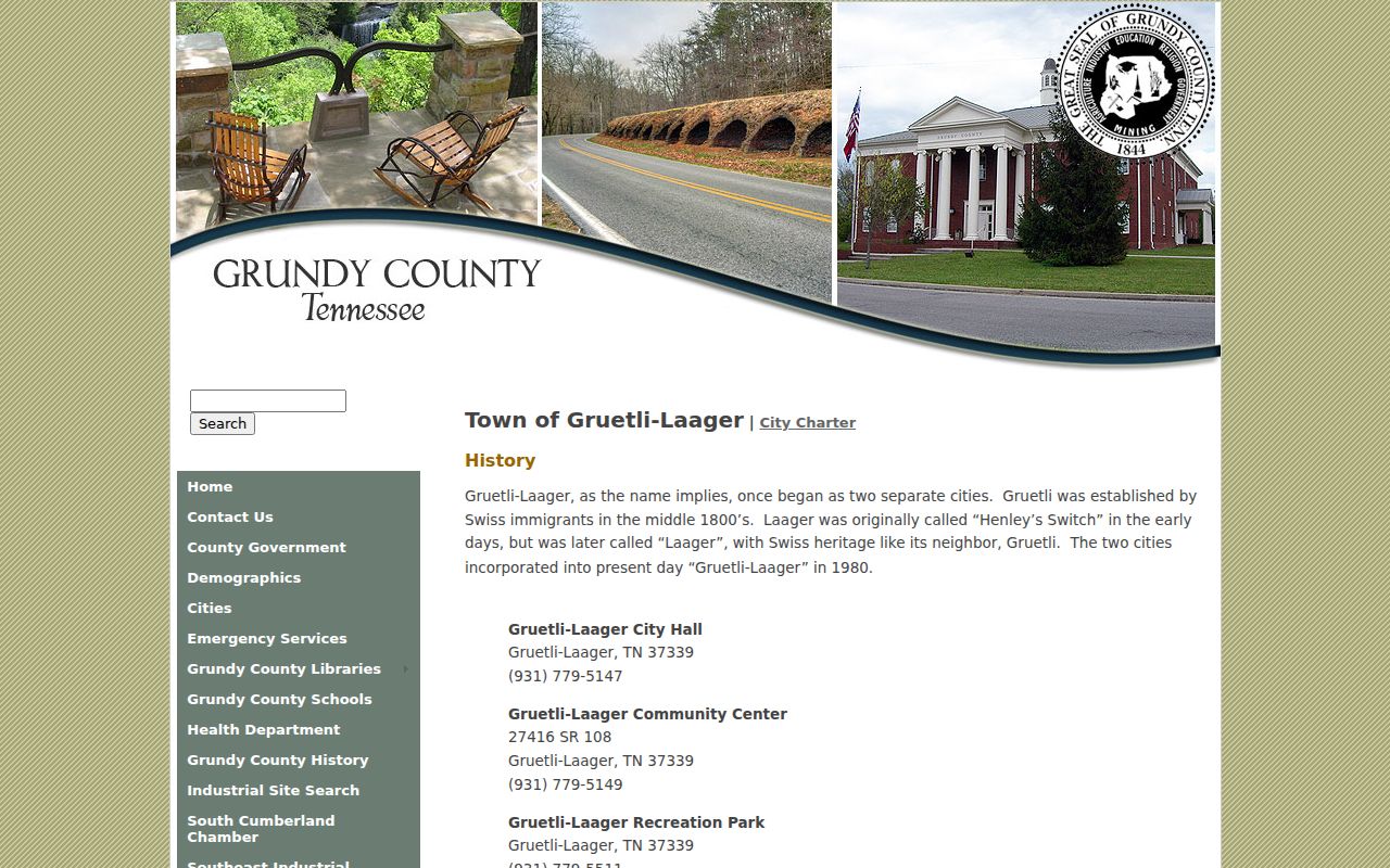 Grundy County source for Gruetli-Laager court docket context