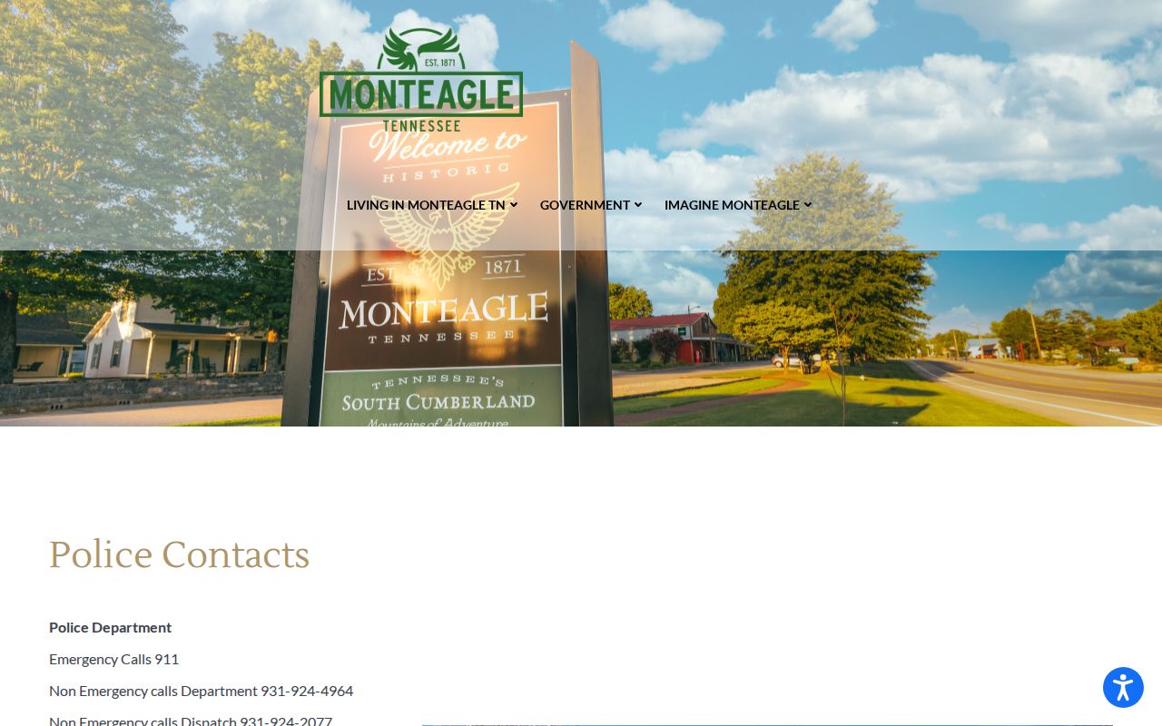 Monteagle police and court docket contacts