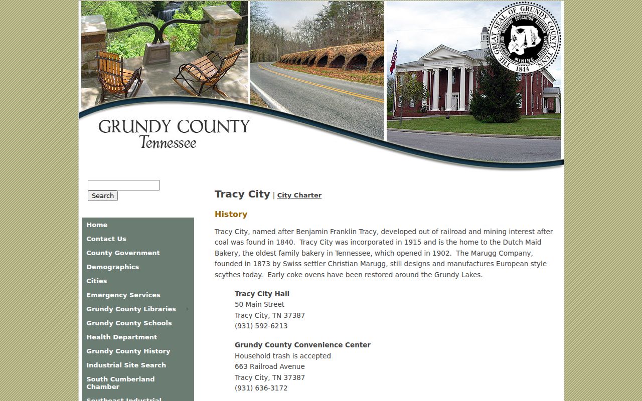 Grundy County Tracy City court docket context